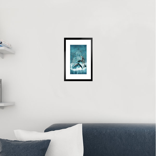 Rosecliff Heights Celtic Dolphin By Brigid Ashwood Dolphin Poster Ocean